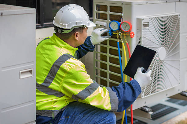 Professional Hvac Maintenance technician working in Menomonee Falls, WI